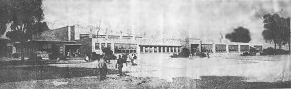 artist's concept sketch of Tecumseh High School